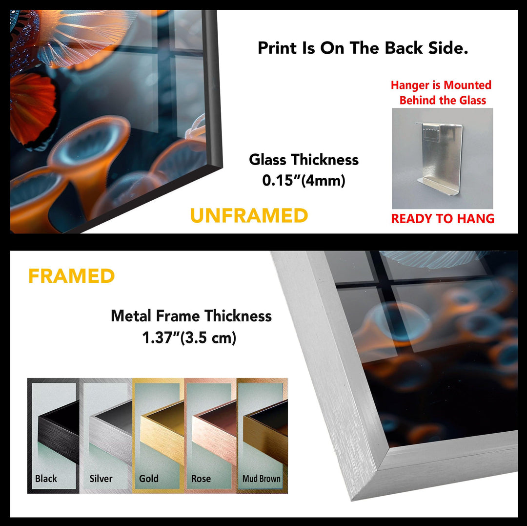 Clownfish Tempered Glass Wall Art - MyPhotoStation