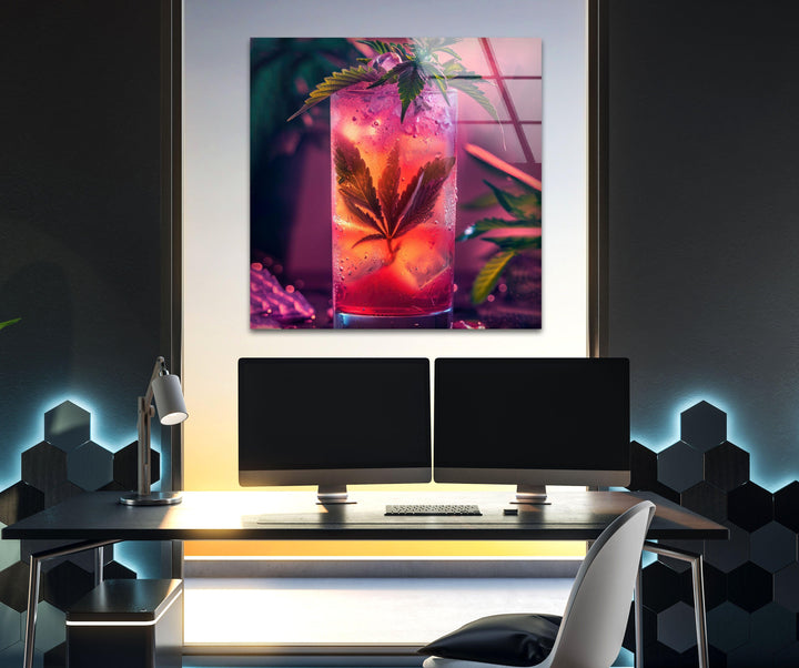 Cocktailglas Wandkunst