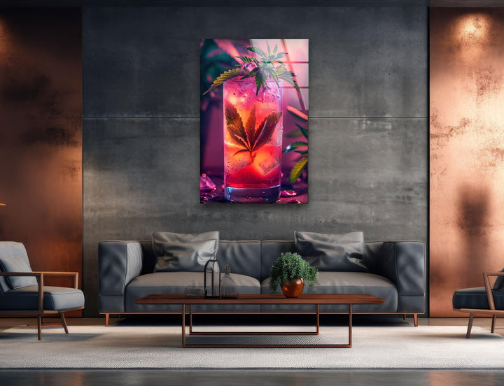 Cocktailglas Wandkunst