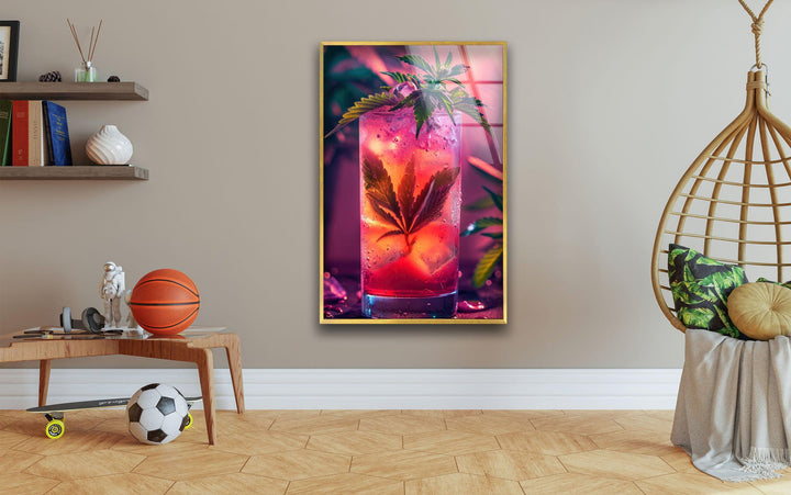 Cocktailglas Wandkunst