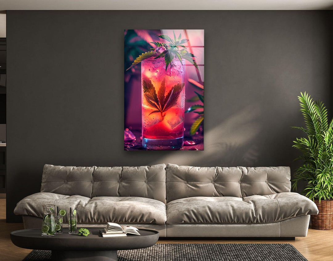 Cocktailglas Wandkunst