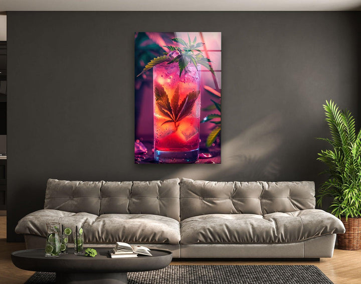 Cocktailglas Wandkunst