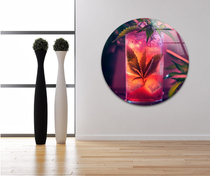 Cocktailglas Wandkunst