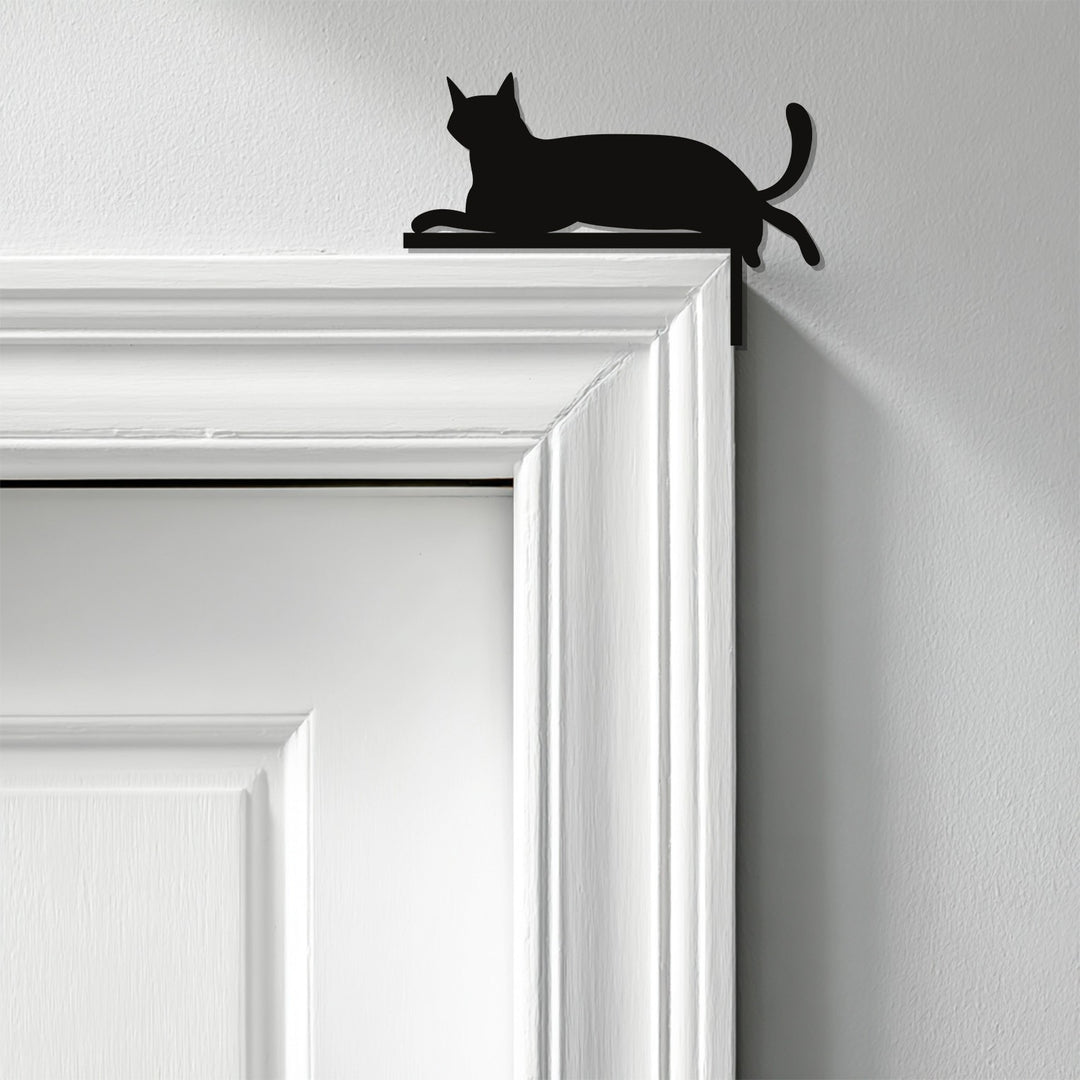 Laser-cut cat metal wall art modern minimalist décor