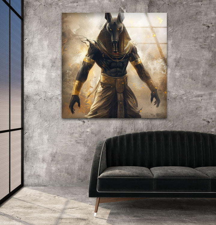 Curse Of Anubis Glass Wall Art, custom glass photo prints, large glass prints