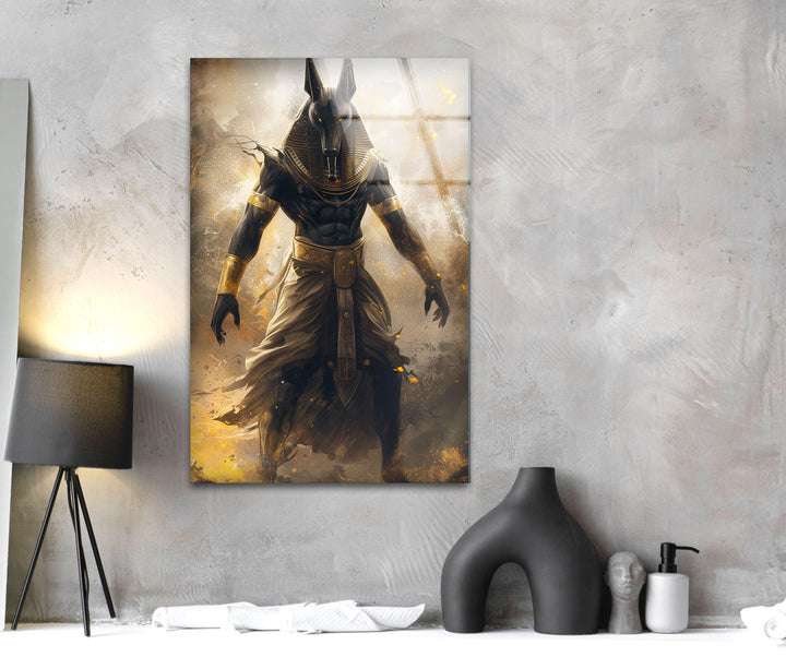 Curse Of Anubis Glass Wall Art, glass pictures for Wall, glass prints wall art