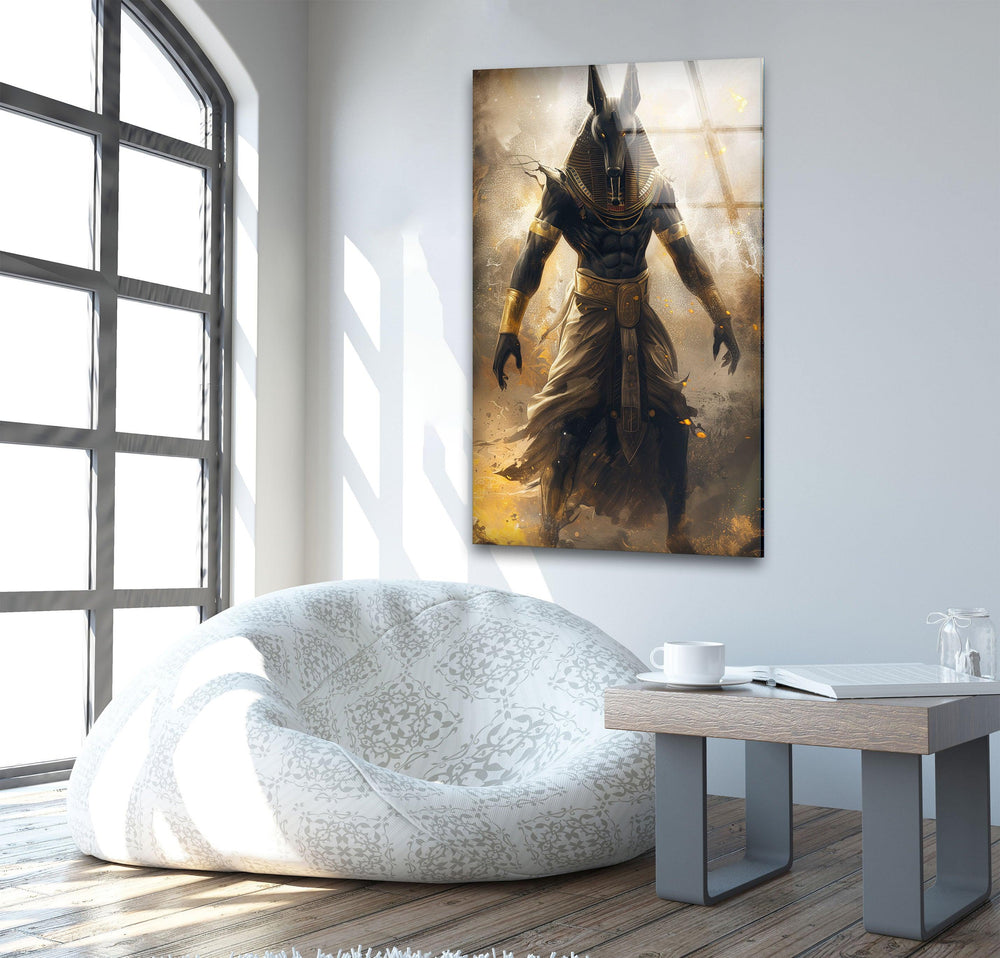 Curse Of Anubis Glass Wall Art, picture on glass wall art, photos printed on glass