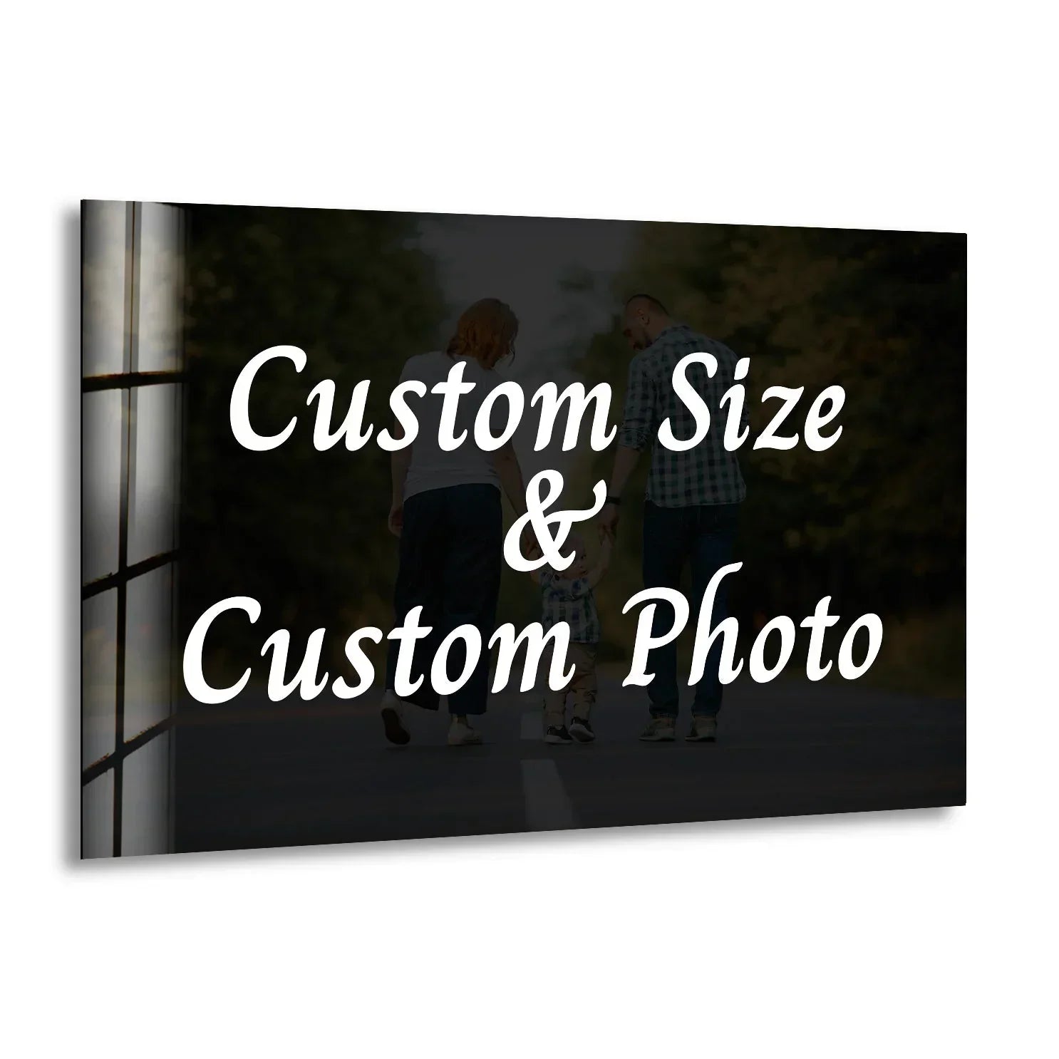 Custom Horizontal Rectangular Glass Wall Art | Personalized Glass Prints