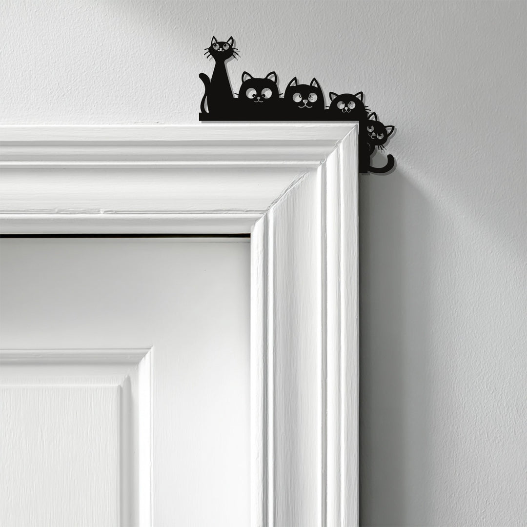 Cute cats metal wall hanging for modern home décor