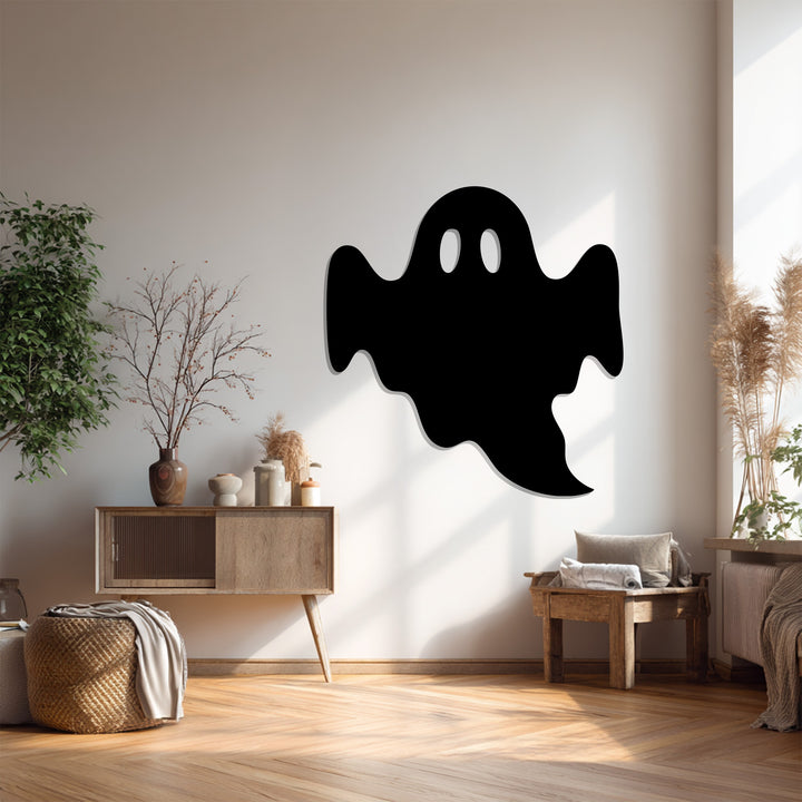 Cute ghost wall art metal Halloween décor idea
