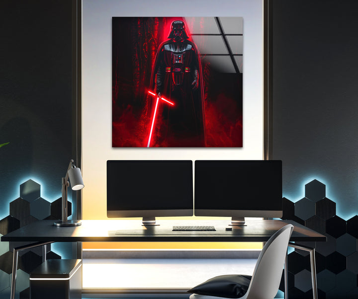 Dark Side Of The Force StarWars Glass Wall Art large glass photo prints, glass wall photos
