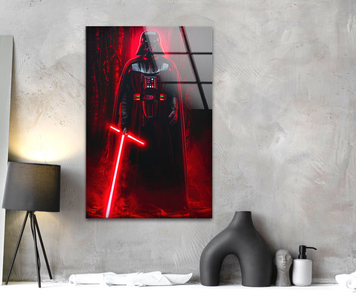 Dark Side Of The Force StarWars Glass Wall Art print on glass, glass printed photos
