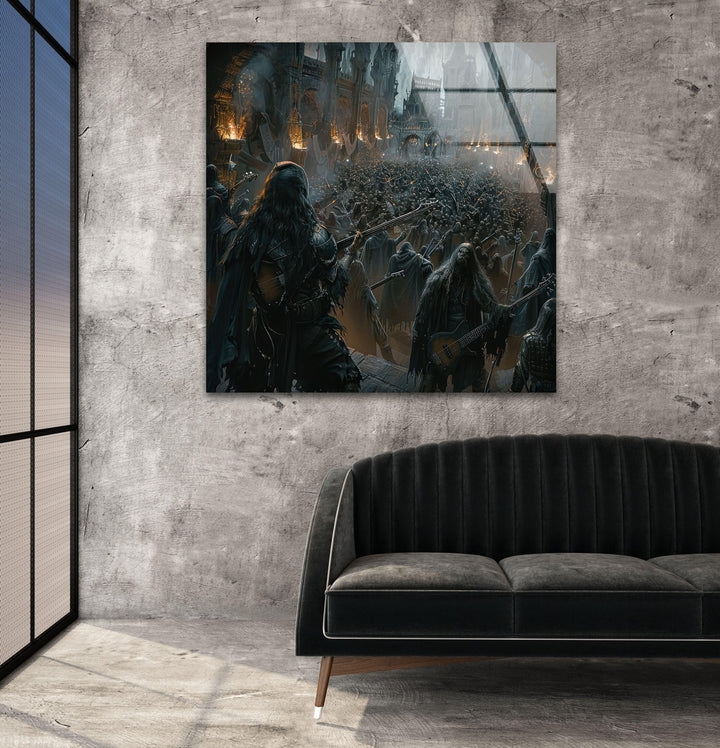 Dark World Concert Tempered Glass Wall Art - MyPhotoStation