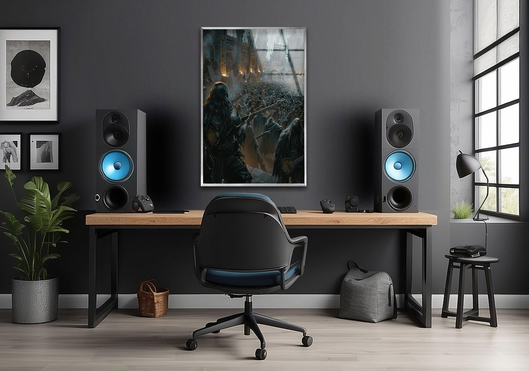 Dark World Concert Tempered Glass Wall Art - MyPhotoStation