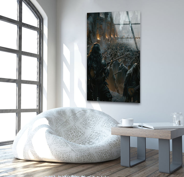 Dark World Concert Tempered Glass Wall Art - MyPhotoStation