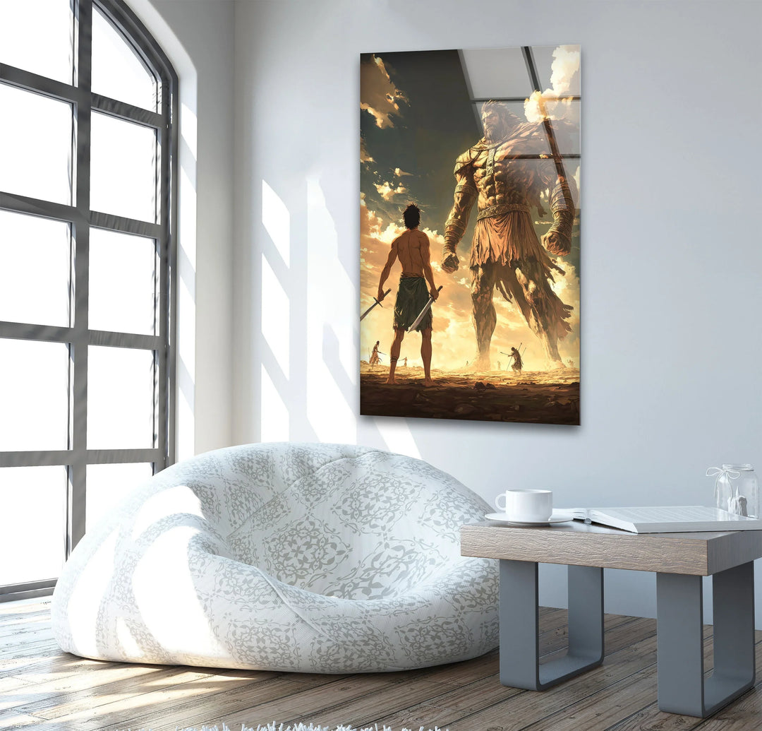David Slaying Goliath - Décoration murale baroque des années David Slaying Goliath - Décoration murale baroque des années