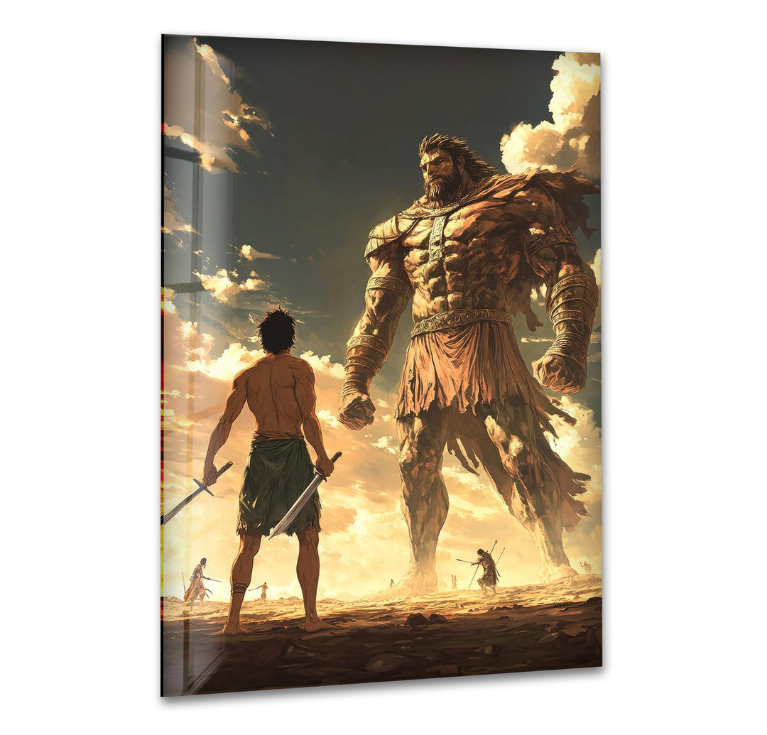 David Goliath Art Glass Wall Art glass art painting, glass art for the Wall
