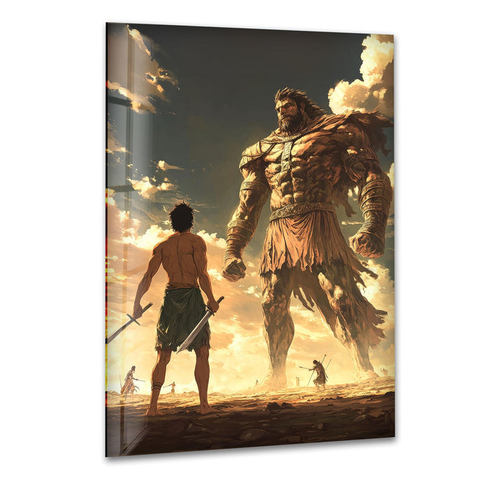 David Goliath Art Glass Wall Art glass art painting, glass art for the Wall
