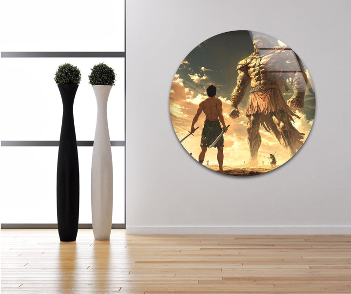 David Goliath Art Glass Wall Art picture on glass wall art, photos printed on glass
