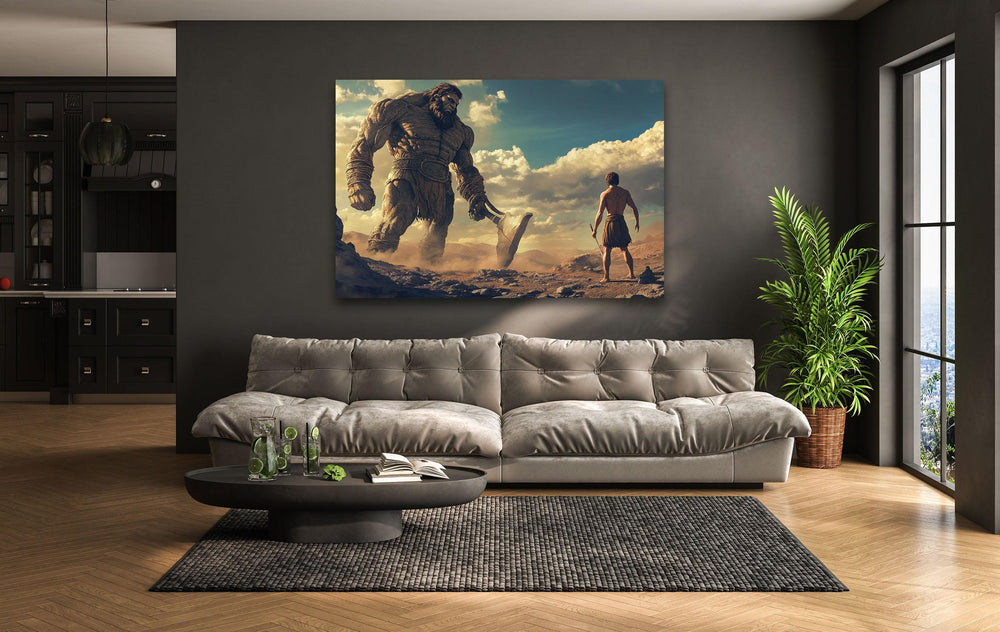 David Goliath Glass Wall Art custom glass pictures, glass art prints
