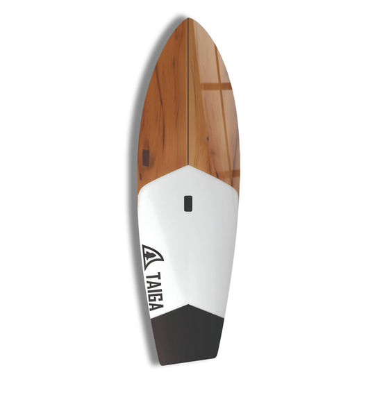 Serene and calming, this wood design surfboard print wall art evokes a tranquil mood, perfect for adding a touch of coastal charm.