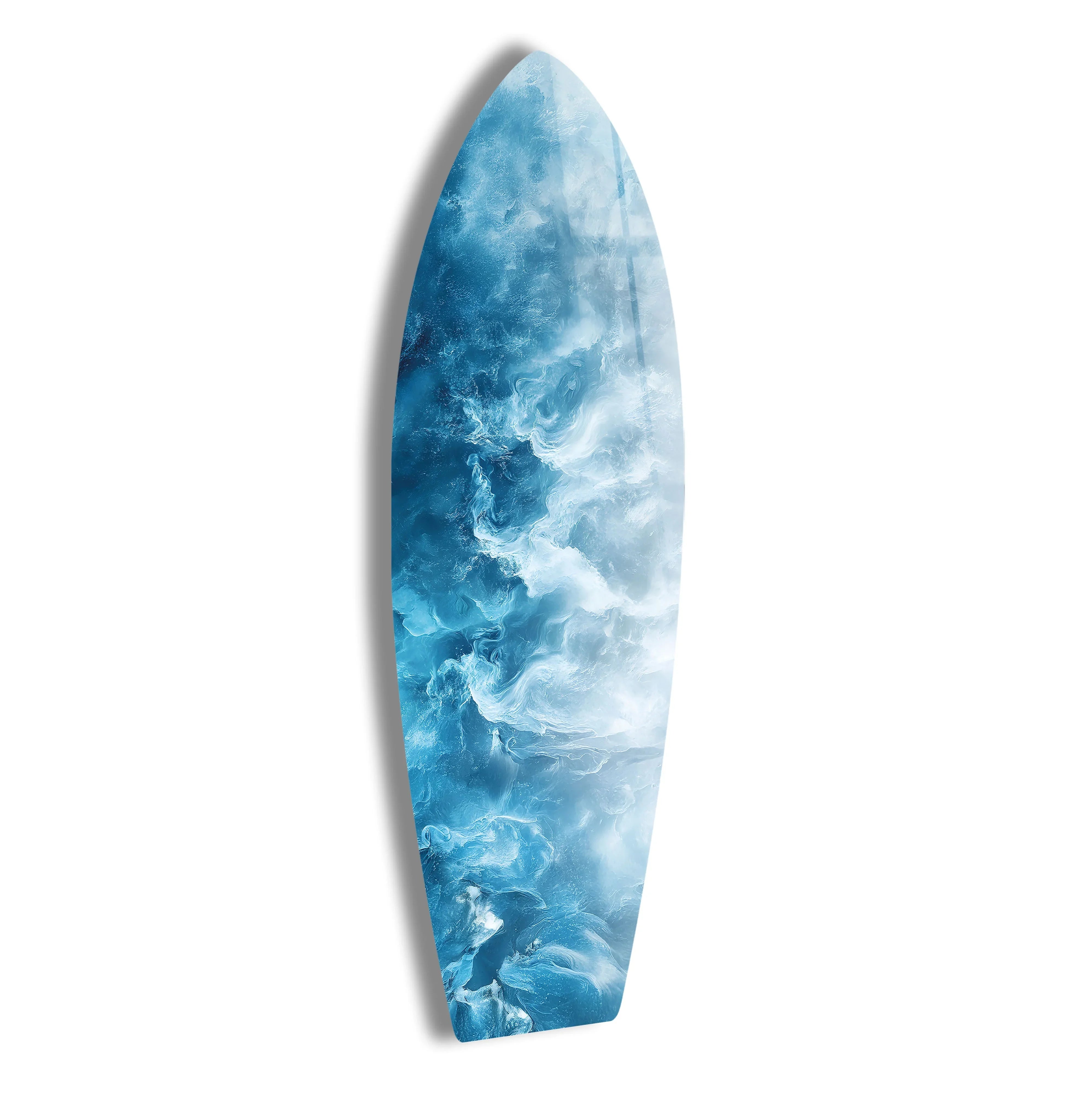 Blue Mist Design Ocean Mist Surfboard Wall Art | Abstract Blue Wave Decor – MyPhotoStation