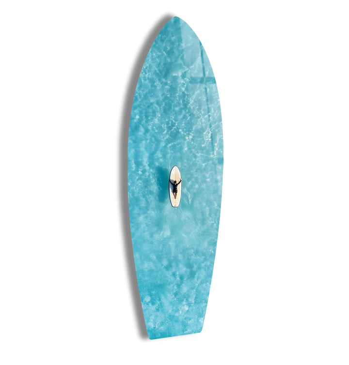 Ocean Serenity Surfbrett Wandkunst 
