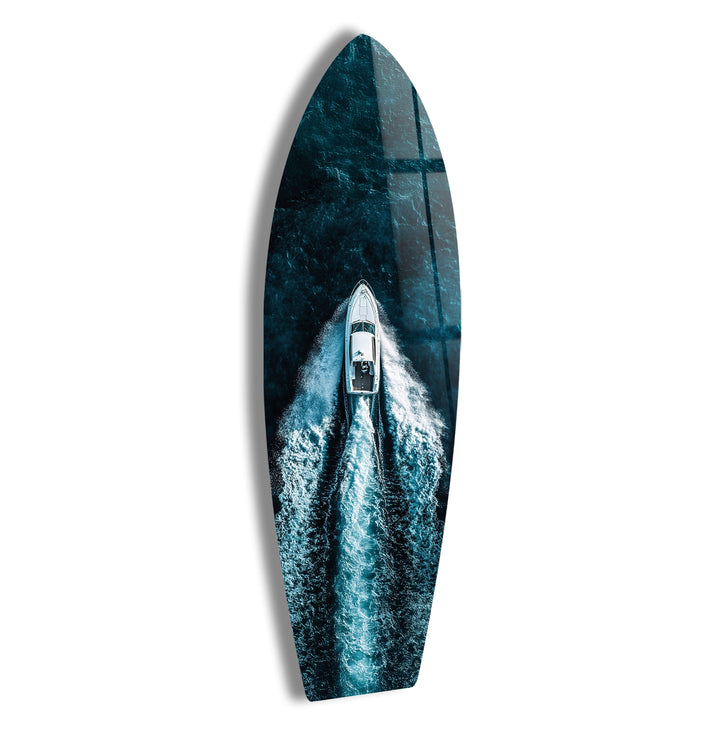 Speed ​​&amp; Freedom Surfbrett-Wandkunst 