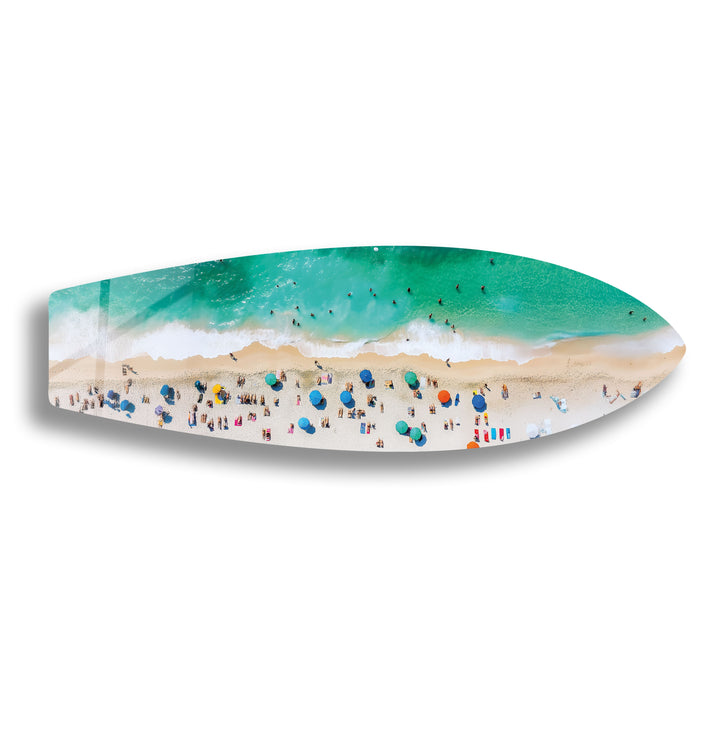 Beach Bliss Surfbrett Wandkunst 