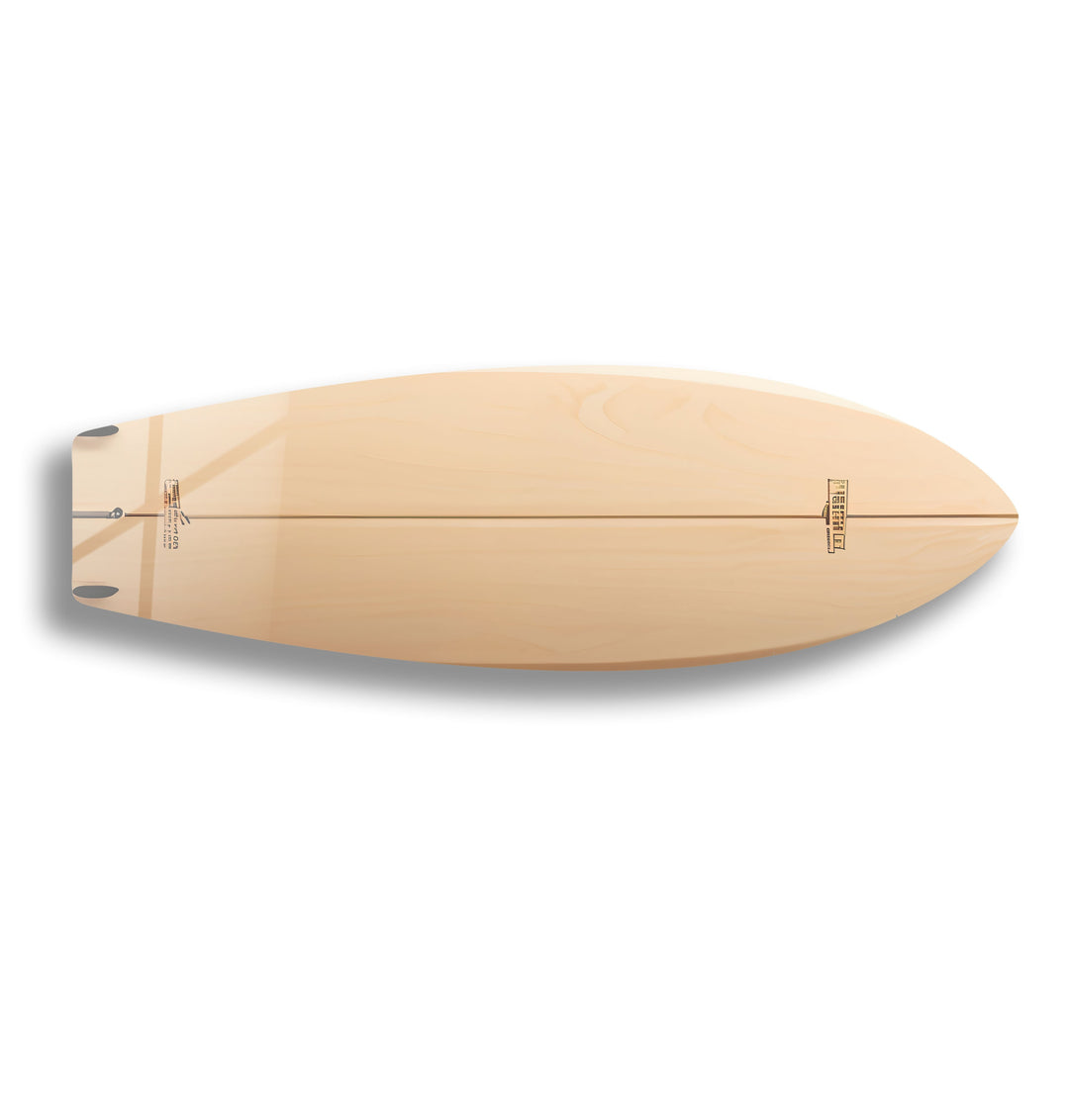 Abstraktes beiges Surfbrett-Wandbild