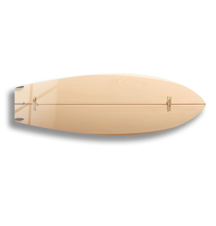 Abstraktes beiges Surfbrett-Wandbild