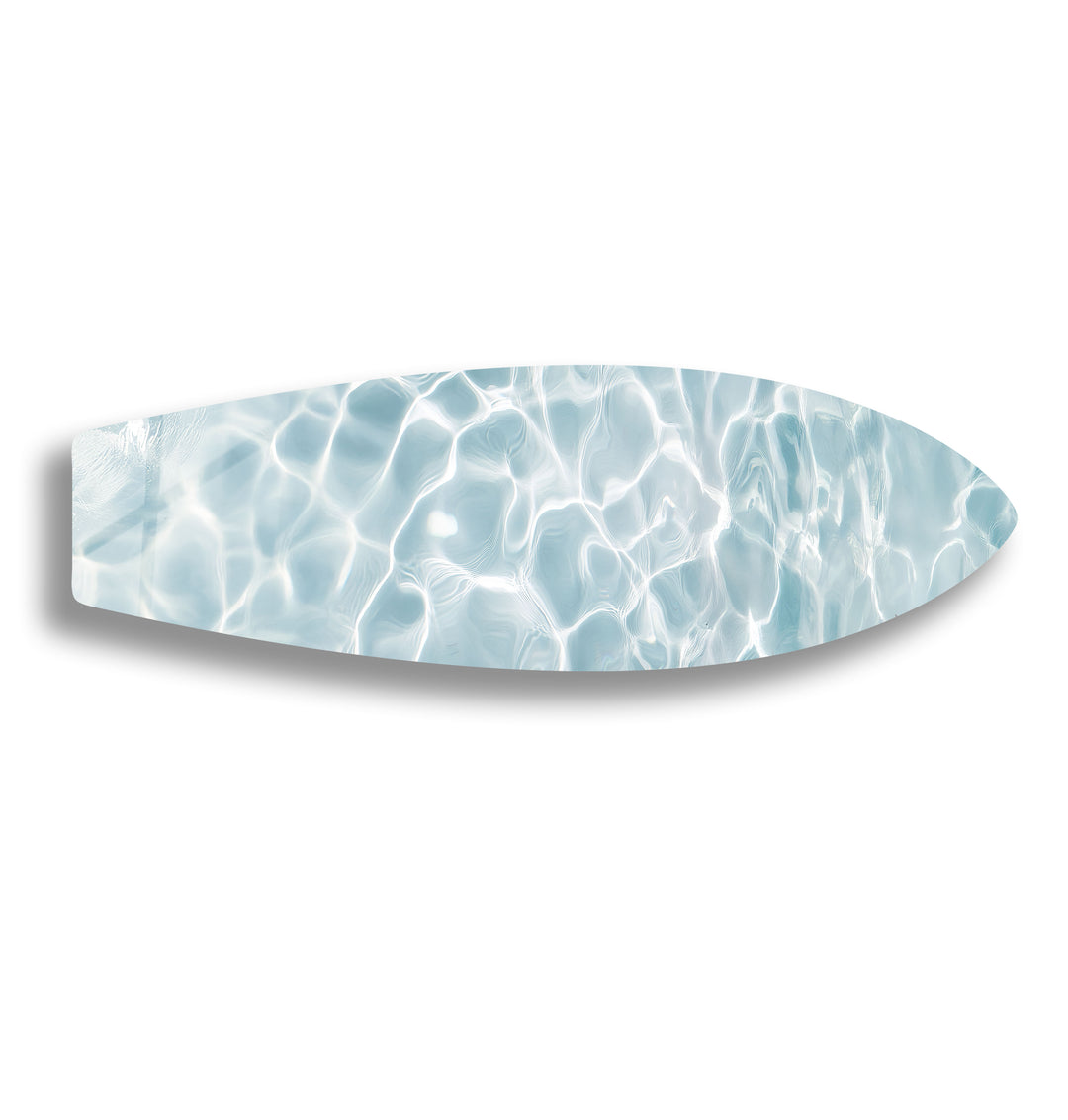 Crystal Blue Waters Surfbrett Wandkunst 