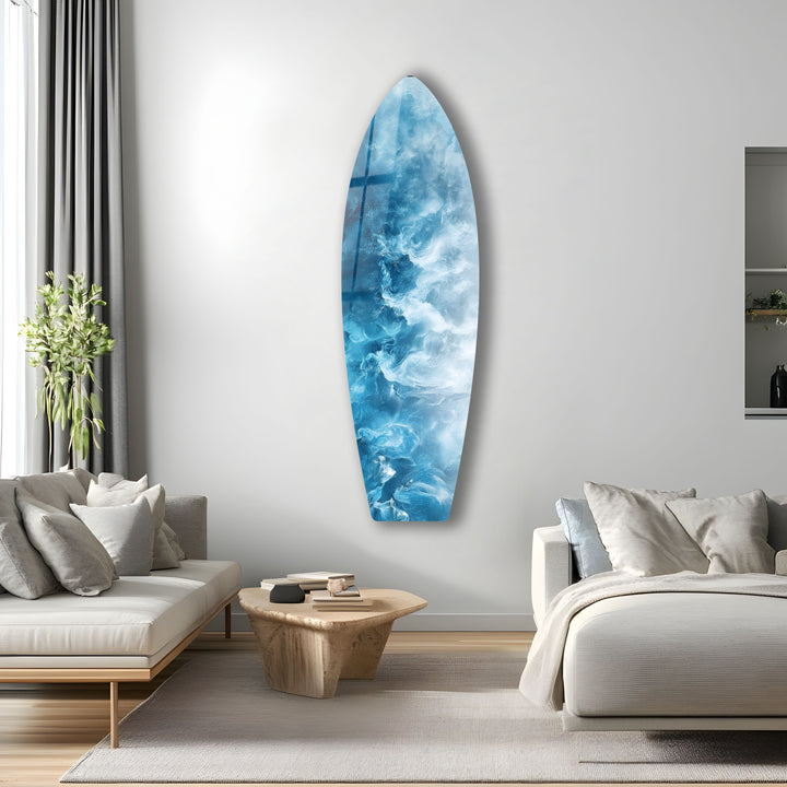 Ocean Mist Surfbrett Wandkunst 
