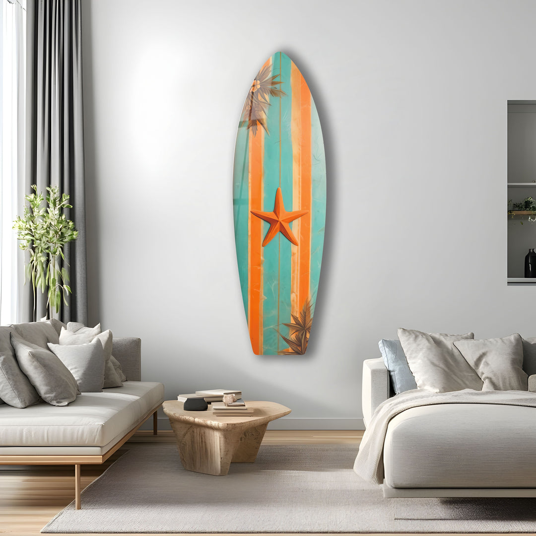 Sea Star Surfbrett Wandkunst
