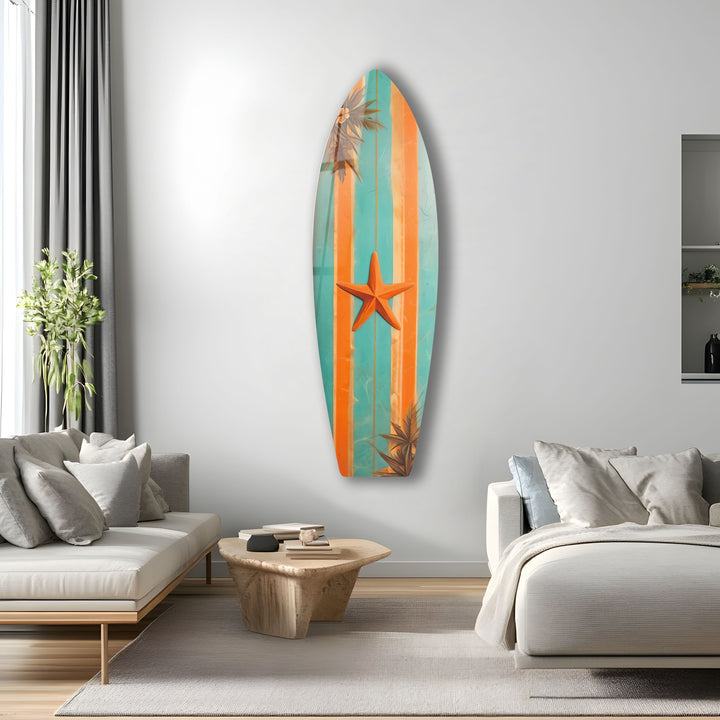 Sea Star Surfbrett Wandkunst