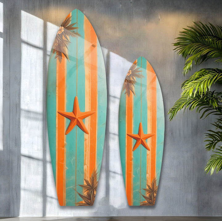 Sea Star Surfbrett Wandkunst