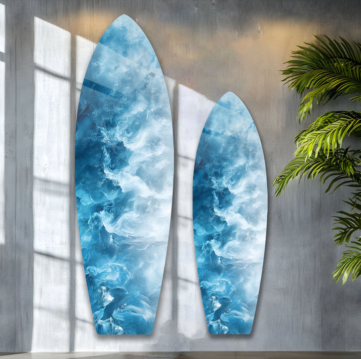 Ocean Mist Surfbrett Wandkunst 