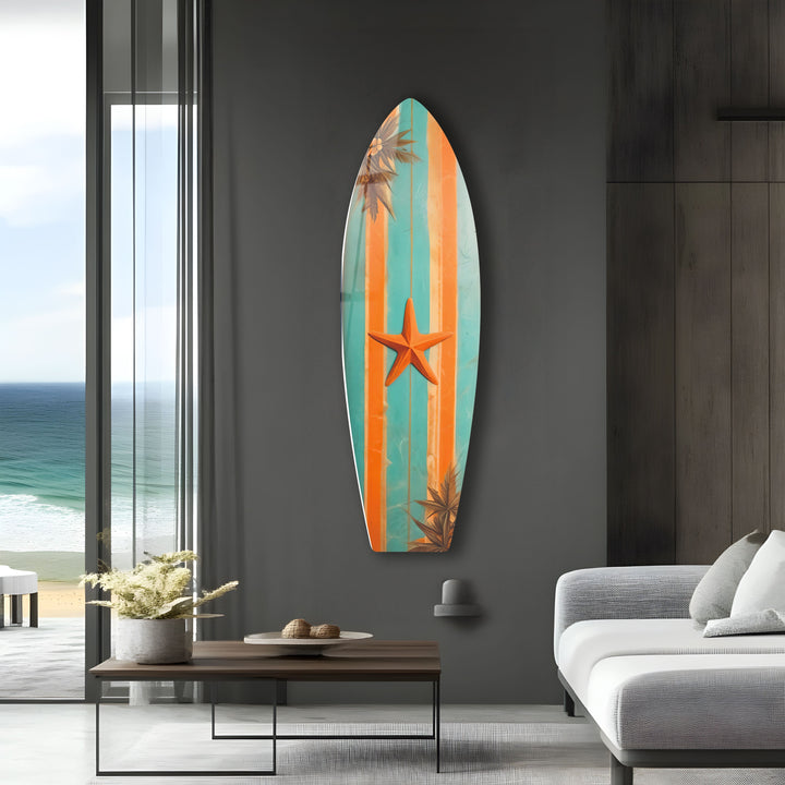 Sea Star Surfbrett Wandkunst