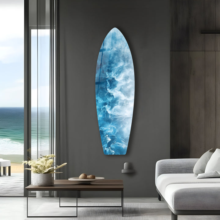 Ocean Mist Surfbrett Wandkunst 