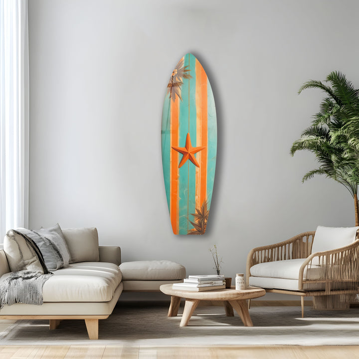 Sea Star Surfbrett Wandkunst
