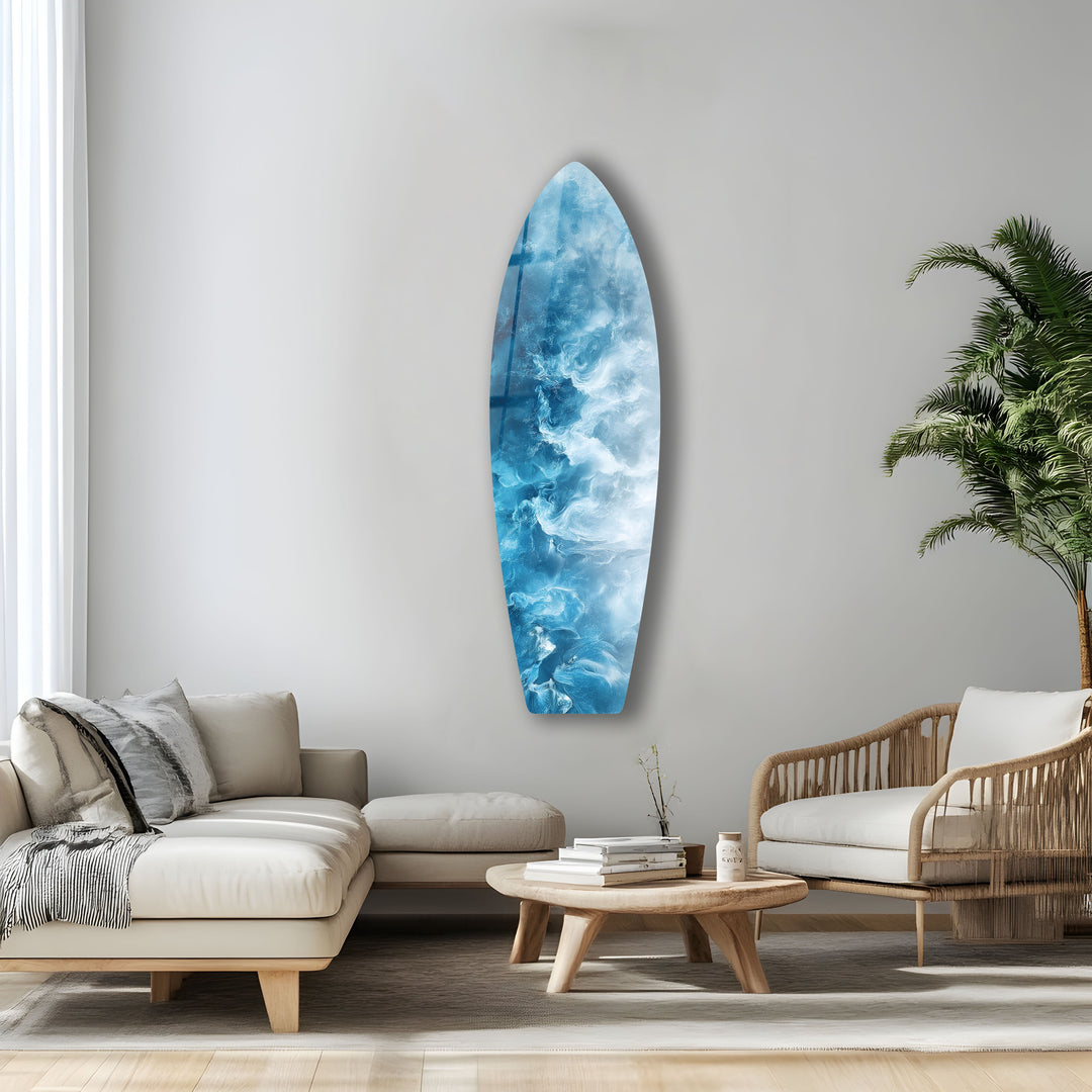 Ocean Mist Surfbrett Wandkunst 