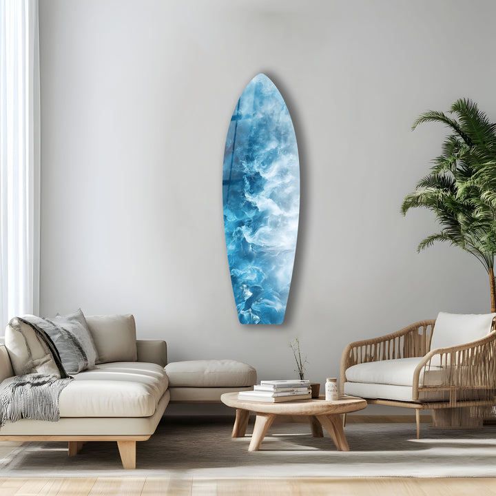 Ocean Mist Surfbrett Wandkunst 