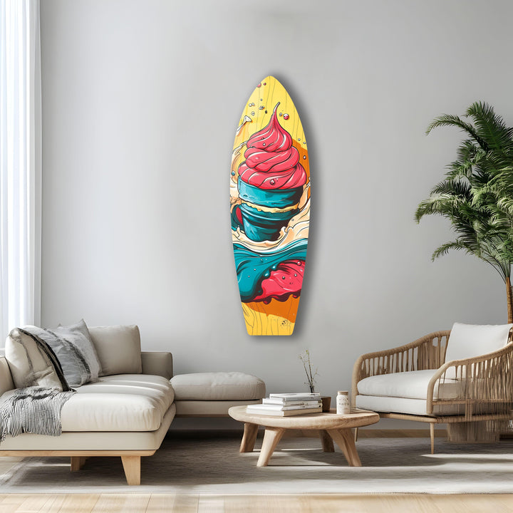 Ice Cream Art Surfboard Wall Art