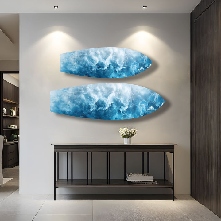 Ocean Mist Surfbrett Wandkunst 