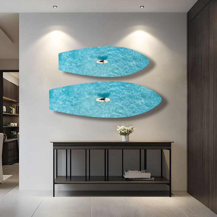 Ocean Serenity Surfbrett Wandkunst 
