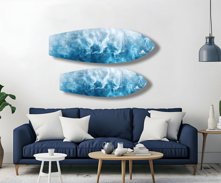Ocean Mist Surfbrett Wandkunst 