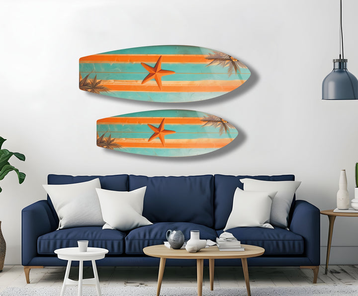 Sea Star Surfbrett Wandkunst