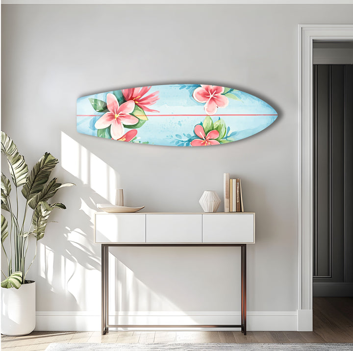 Red Lotus Surfbrett Wandkunst