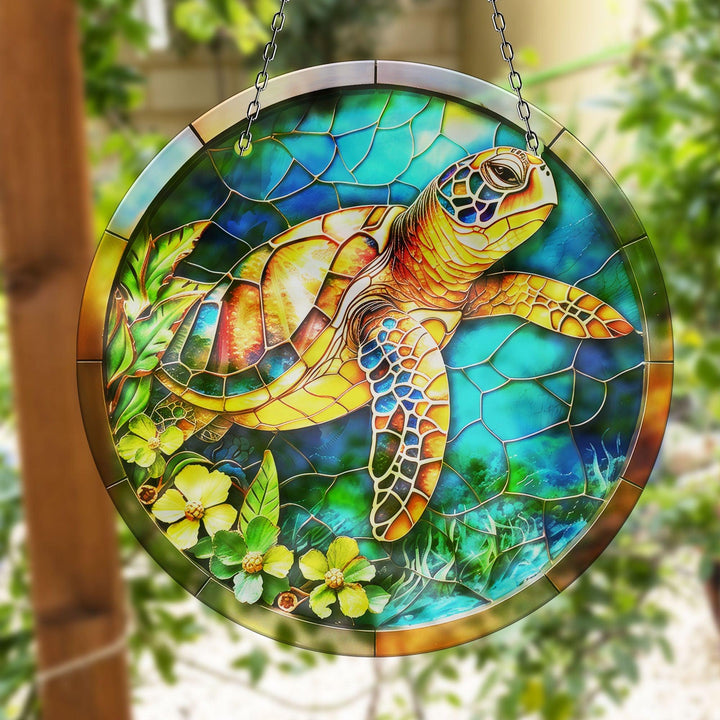 Seaturtle Suncatcher Decor Transform Windows with Suncatchers | Myphotostation
