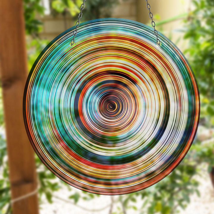 Orange Blue Suncatcher Tempered Glass | Myphotostation
